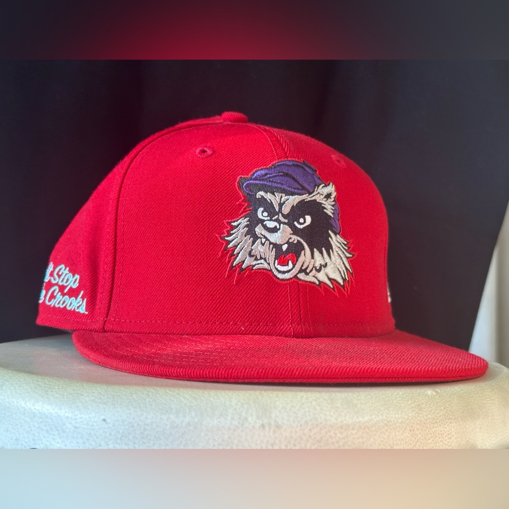 New Era Red Fitted Cap Crooks and Castle 7 1/4